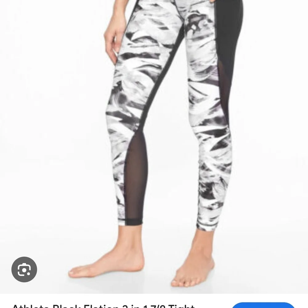 Athleta,Black and White Women's Leggings,Size M.